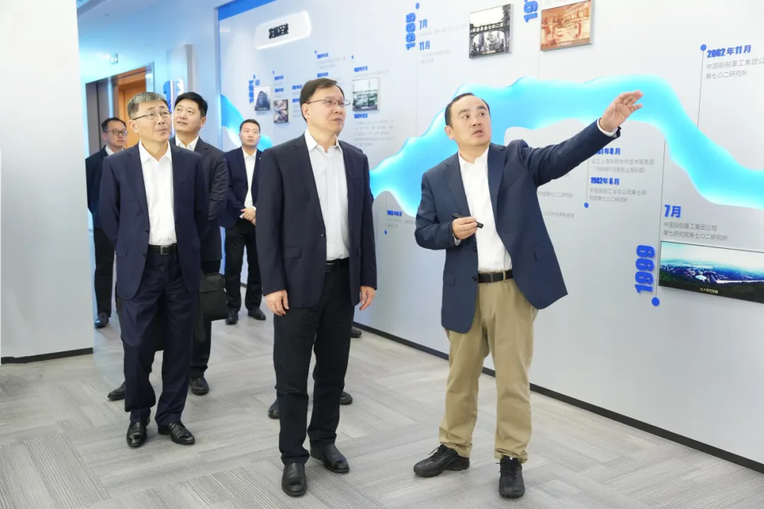 中國(guó)海洋石油集團(tuán)有限公司董事長(zhǎng)、黨組書(shū)記張傳江一行到中船七〇二所專(zhuān)題調(diào)研